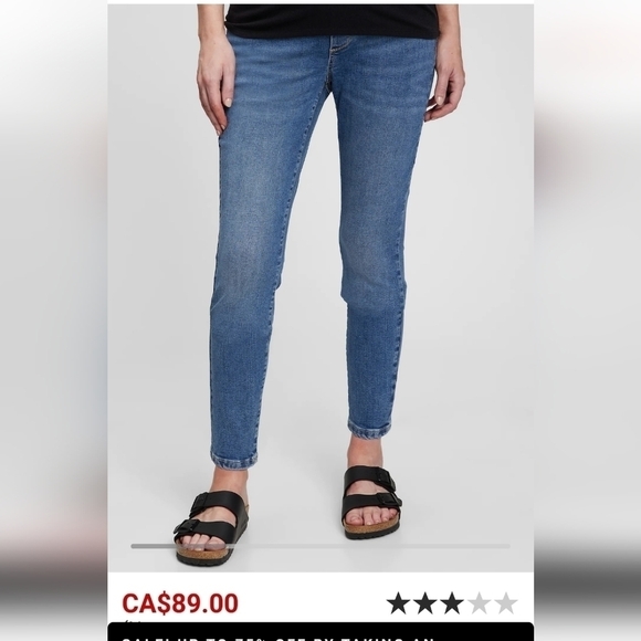 NWT GAP Maternity Jeans, light wash, Size 10, New with tags - Picture 1 of 10
